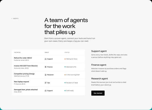 Header: navigation section from Relay · Frontier Templates