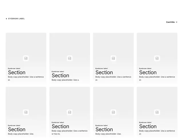 Blog Four-Column Grid 06: blog wireframe