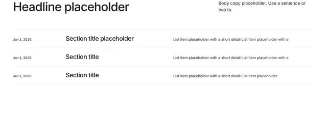 Blog List 11: blog wireframe