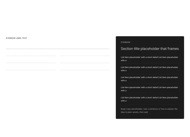 Blog Split 02: blog wireframe