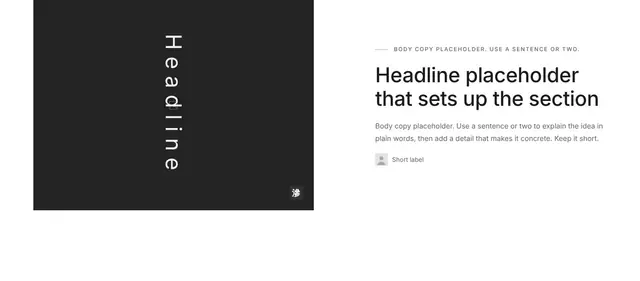 Blog Split with Image 08: blog wireframe