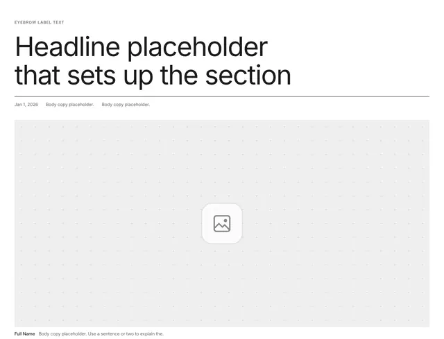 Blog Sticky Scroll 15: blog wireframe