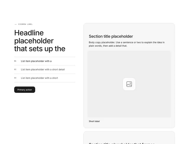Blog Sticky Scroll 08: blog wireframe