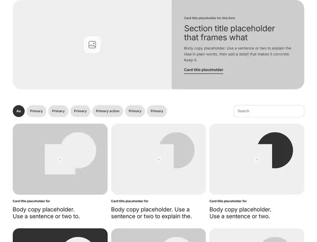 Blog Three-Column Grid and Form 04: blog wireframe