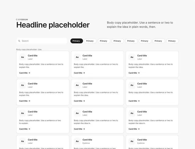 Blog Three-Column Grid with Counters and Form: blog wireframe