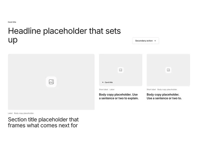 Blog Two-Column Grid 01: blog wireframe