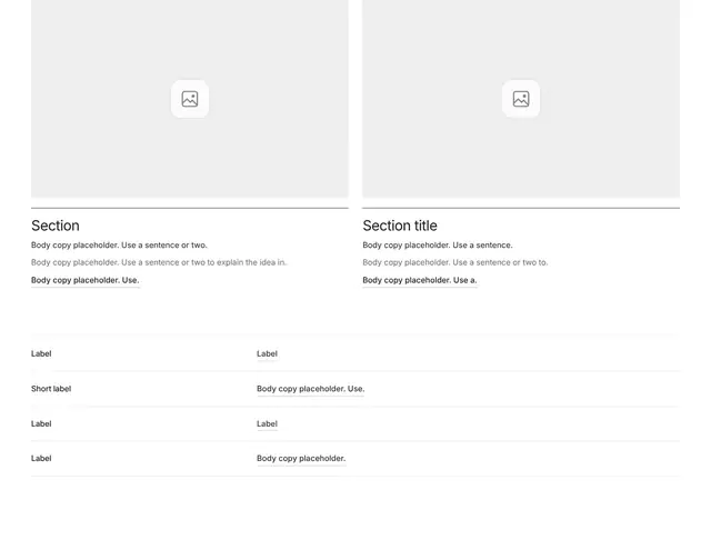 Contact Split with Image 08: contact & forms wireframe