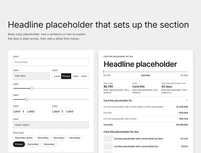 Contact Sticky Scroll with Accordion 03: contact & forms wireframe