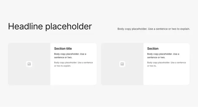 Contact Two-Column Grid 03: contact & forms wireframe