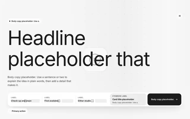 Contact Video Background 03: contact & forms wireframe