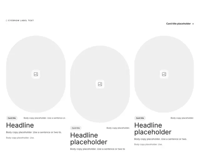 CTA Two-Column Grid 01: call to action wireframe