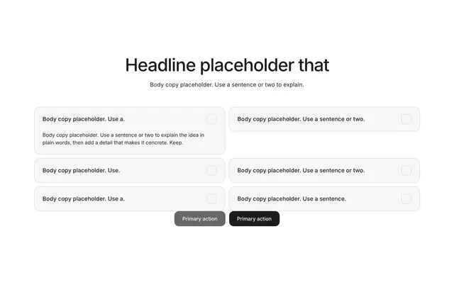 FAQ Two-Column Grid Accordion: faq wireframe