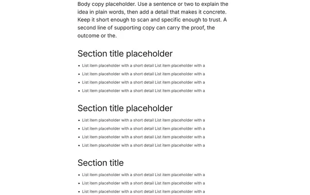 Features List 06: features wireframe