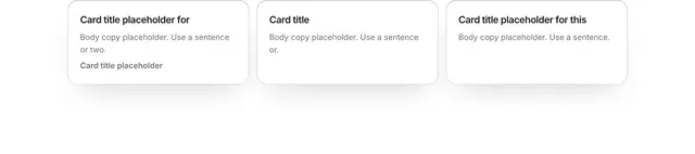Features Three-Column Grid 09: features wireframe
