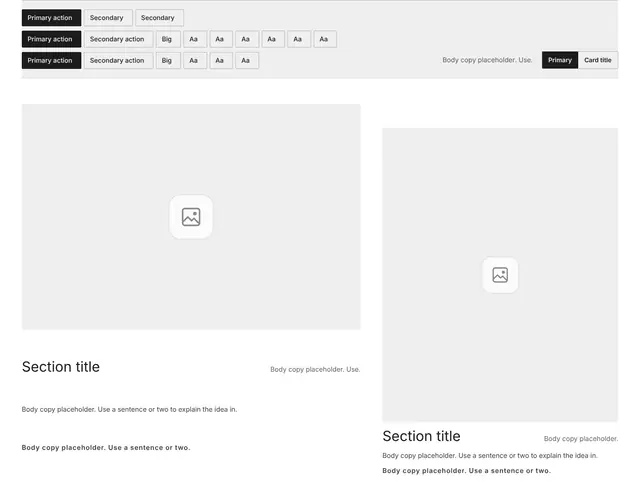 Gallery Bento Grid 03: gallery wireframe