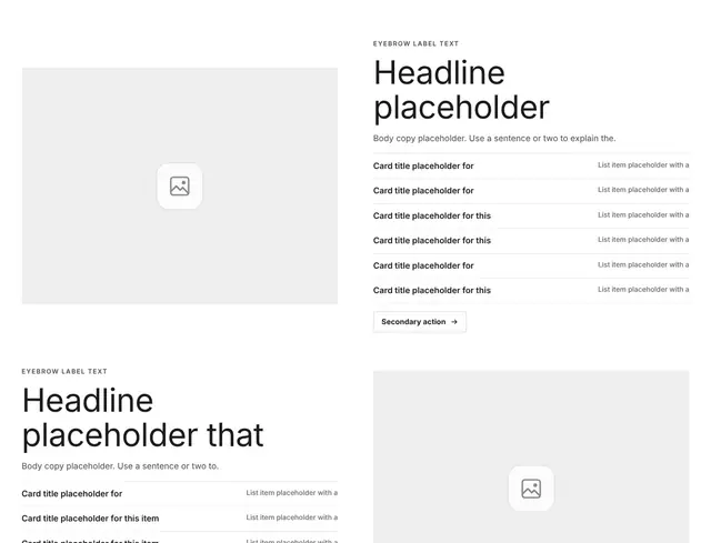 Gallery List 07: gallery wireframe