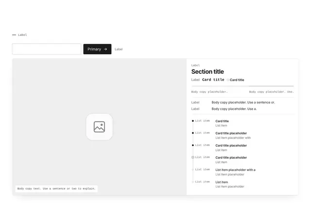 Hero Split with Image and Form 03: hero wireframe