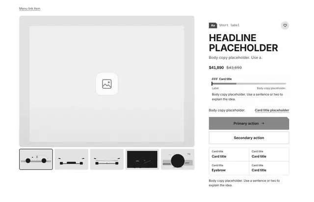 Hero Sticky Scroll 05: hero wireframe