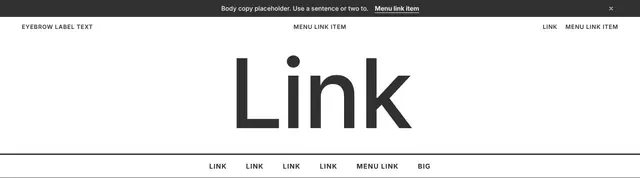 Navigation Centered: navigation wireframe