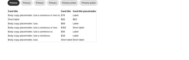 Pricing Stacked with Tabs: pricing wireframe