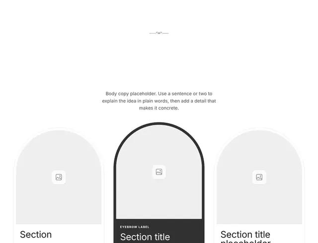 Pricing Two-Column Grid 03: pricing wireframe