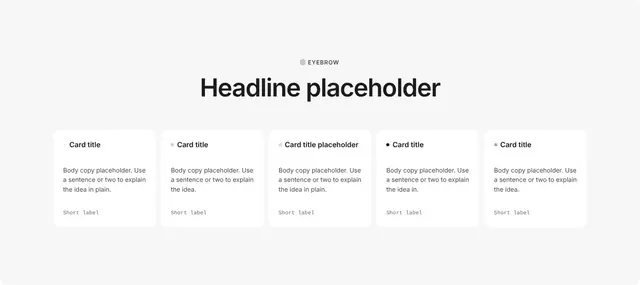 Section Four-Column Grid 02: other wireframe