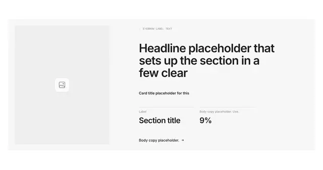 Section Split with Image 04: other wireframe