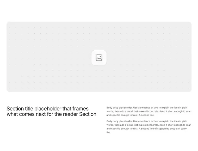 Section Stacked 08: other wireframe