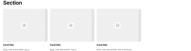 Section Three-Column Grid 06: other wireframe