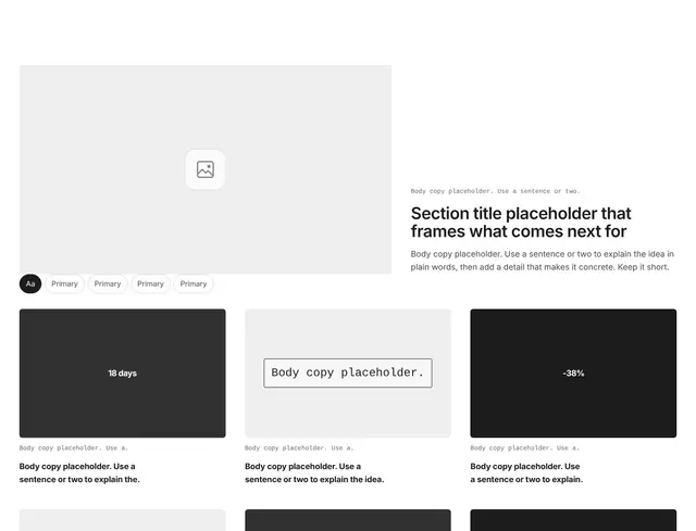 Section Three-Column Grid 07: other wireframe