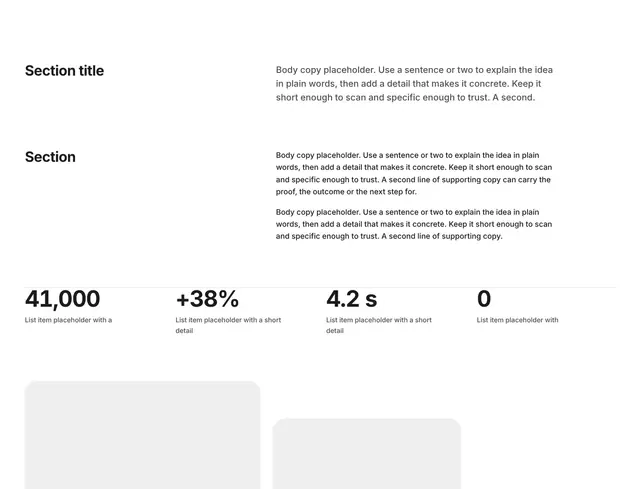 Stats List 09: stats wireframe