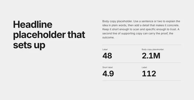Stats Split with Counters 02: stats wireframe