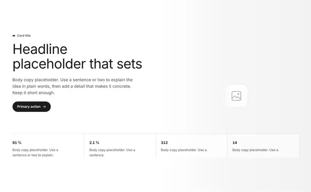 Stats Stacked with Counters 02: stats wireframe