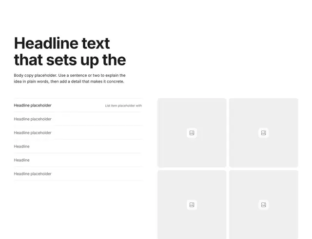 Tabs Sticky Scroll with Tabs 02: tabs wireframe