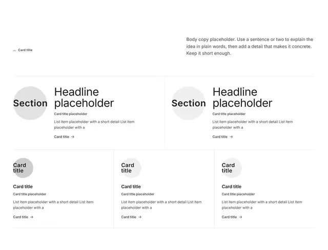Team Bento Grid 01: team wireframe