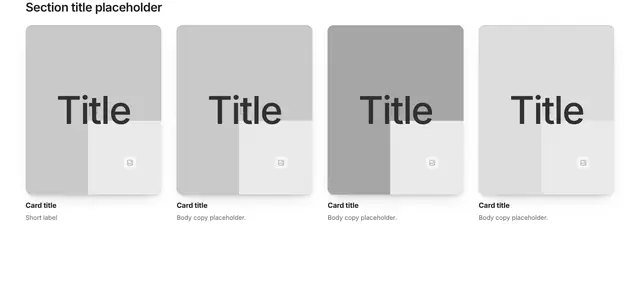 Team Four-Column Grid 18: team wireframe