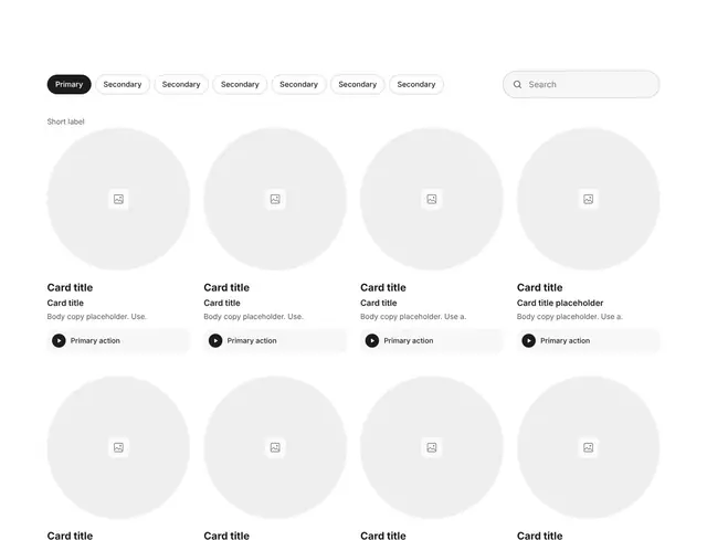 Team Four-Column Grid and Form: team wireframe