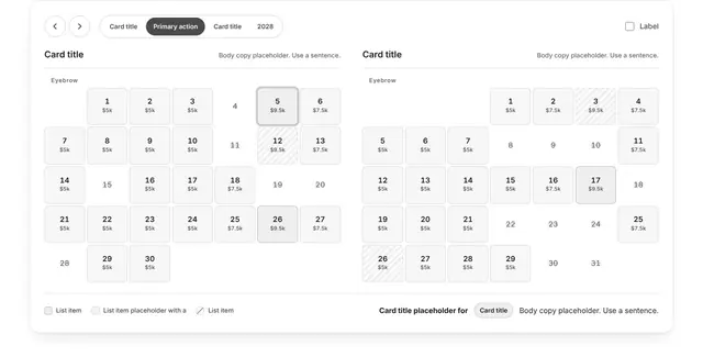 Team Split and Form: team wireframe