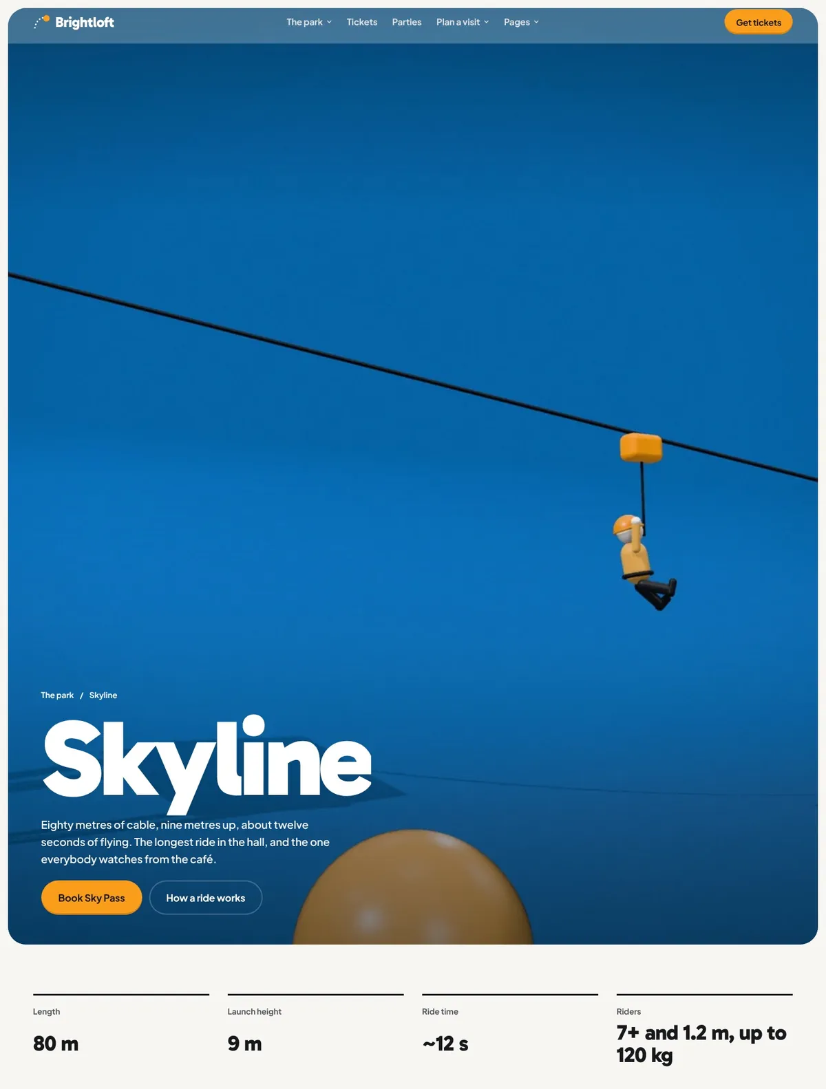 Brightloft, Attraction page
