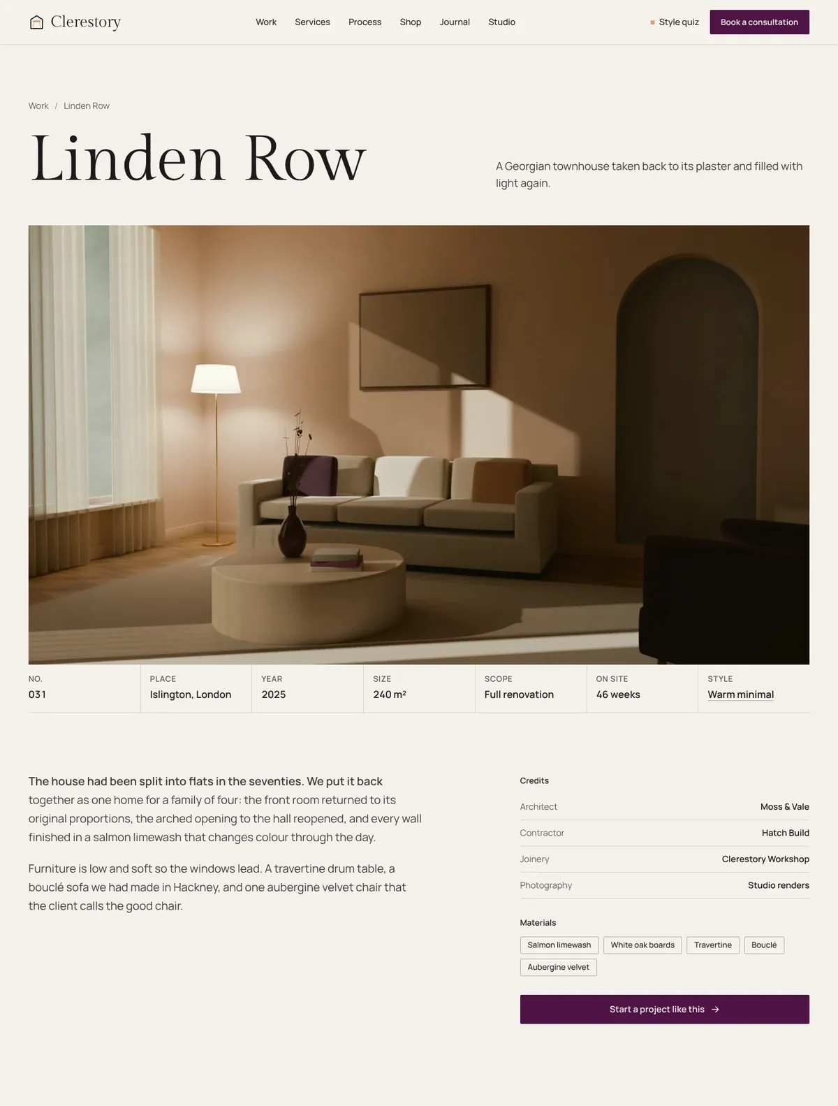 Clerestory, Project page
