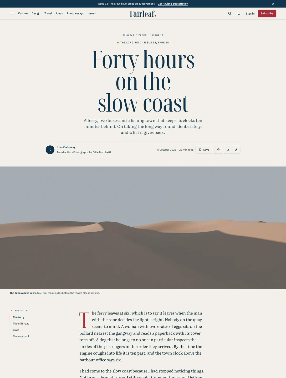 Fairleaf, Long read page