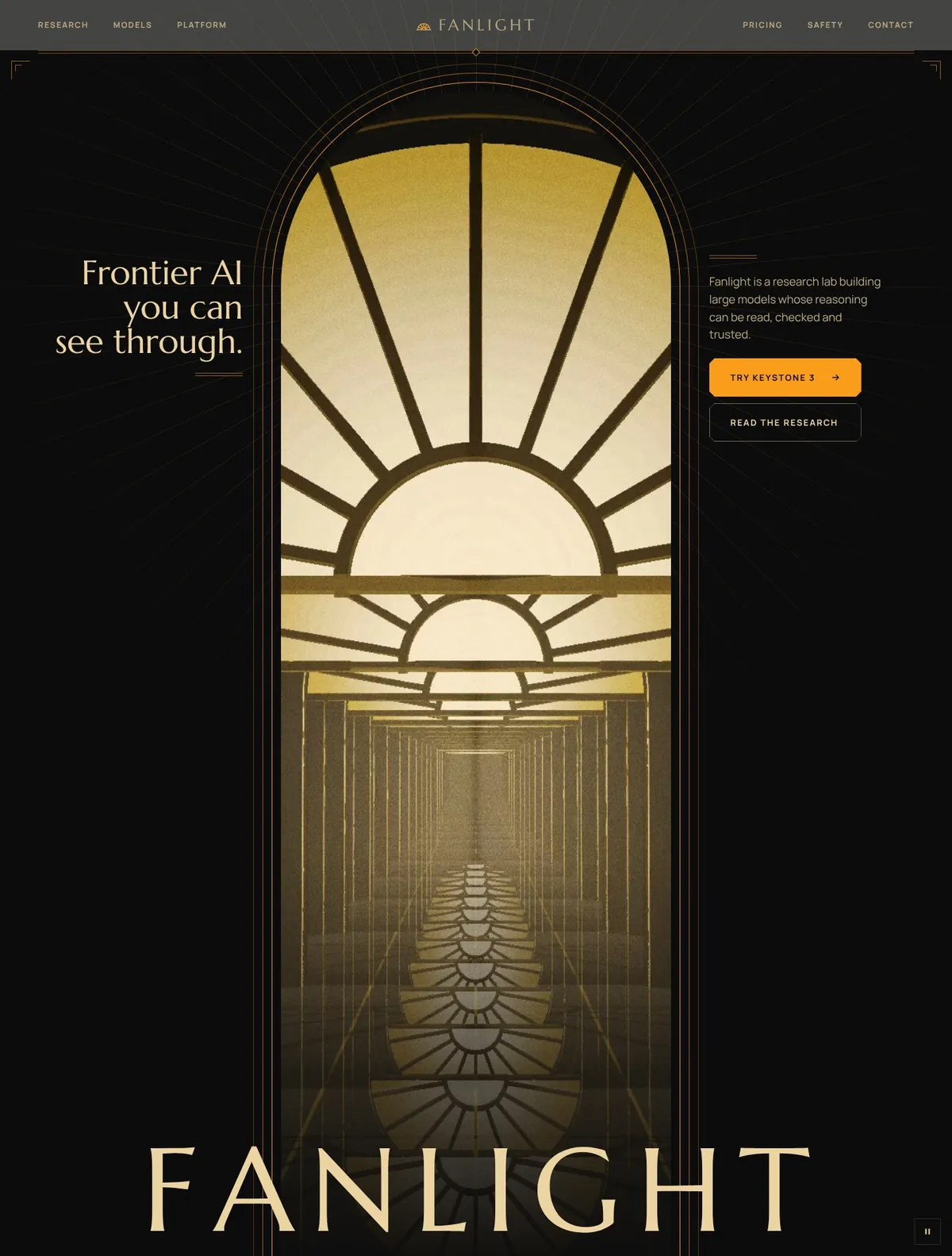 Fanlight, Home V1 page