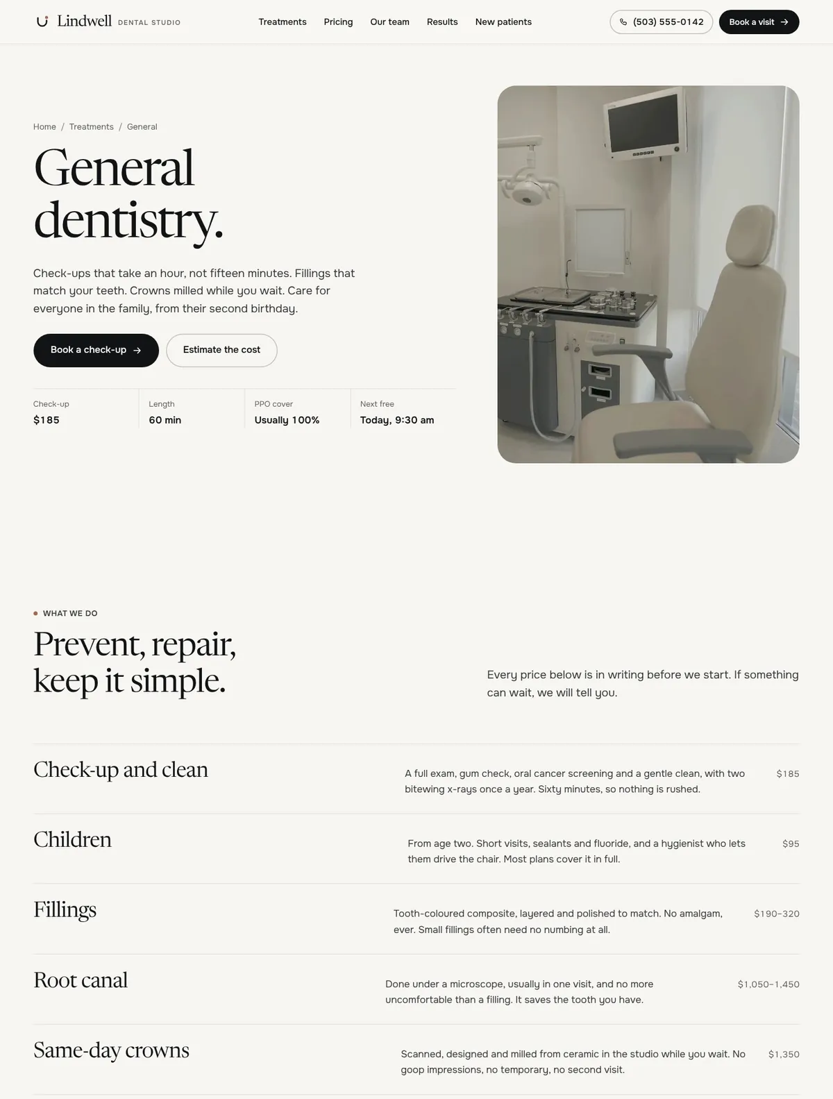 Lindwell, General page