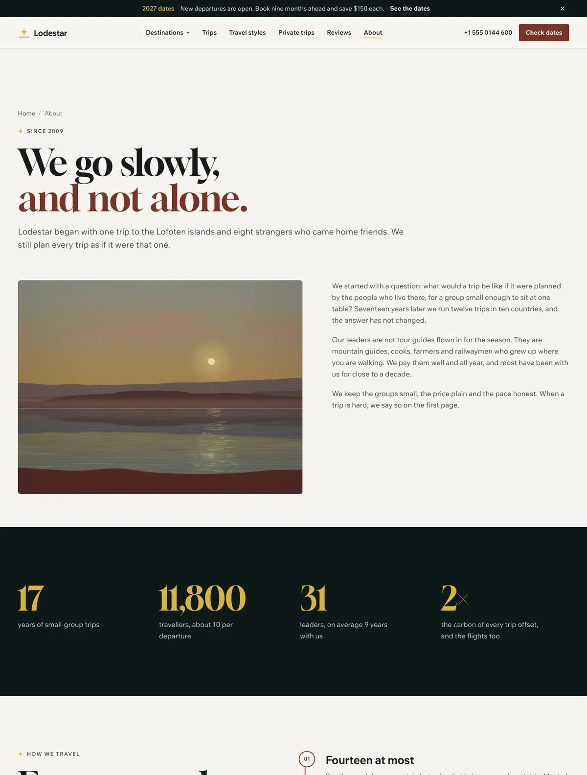 Lodestar, About us page