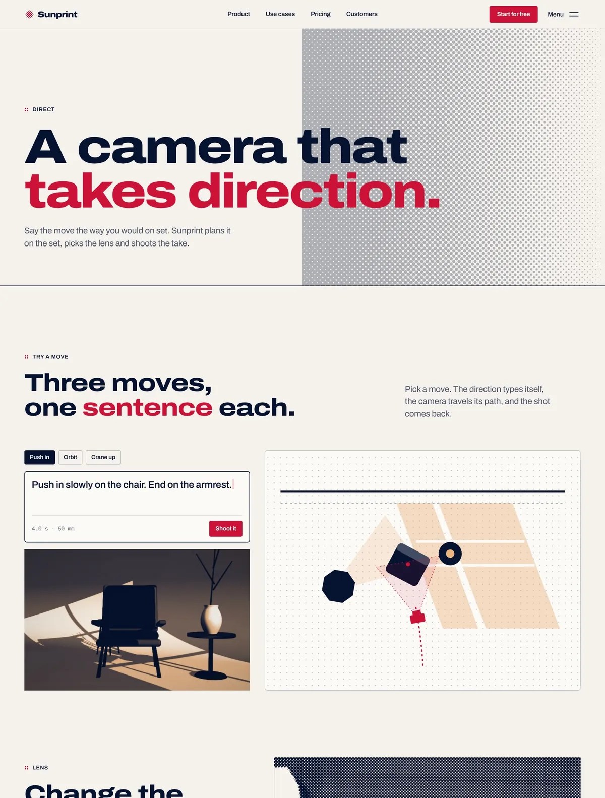 Sunprint, Direct page